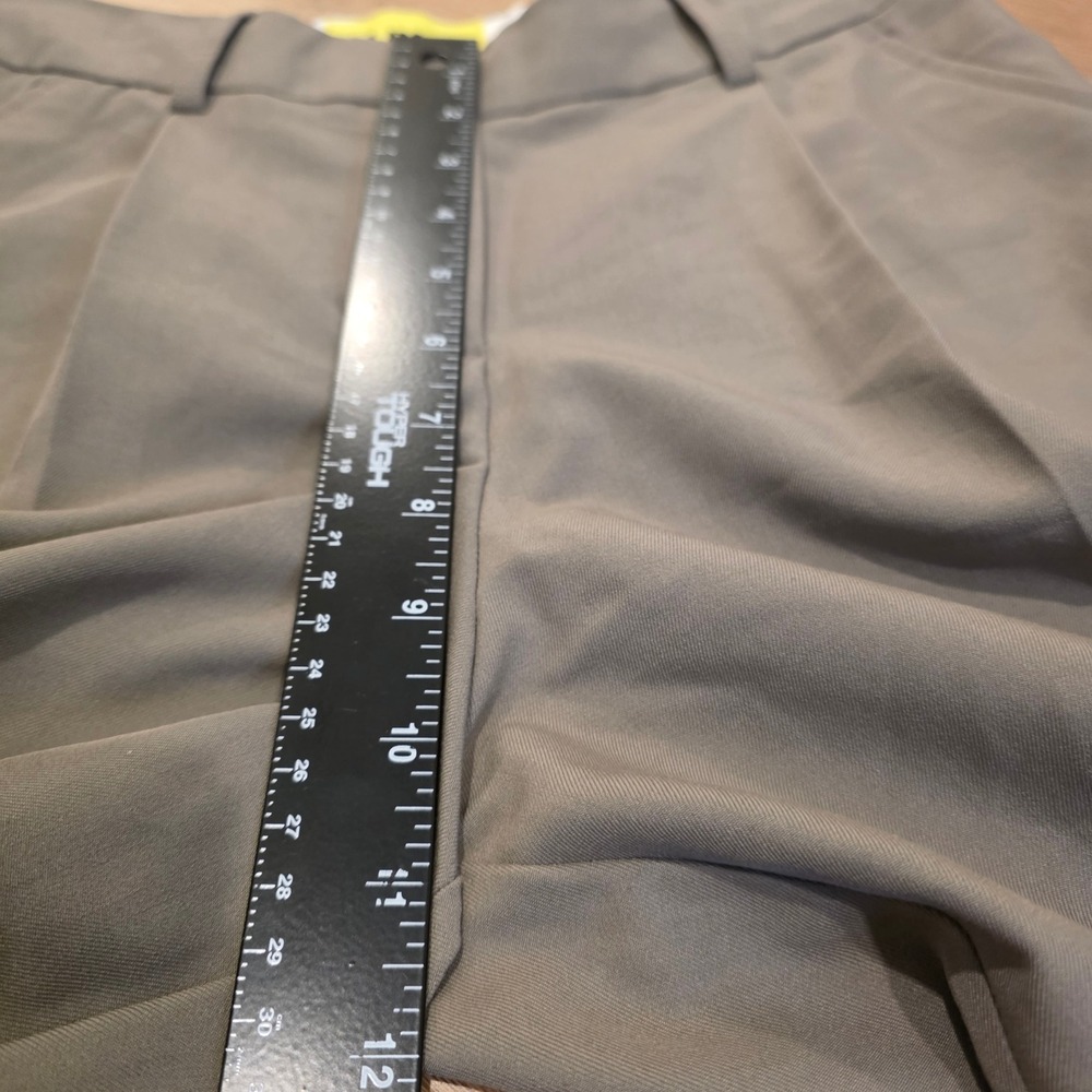 JJXX Mary Pleat Wide Leg Tailored Trousers Brindle Brown Grey 26/30 Scandi NWT - Picture 7 of 11